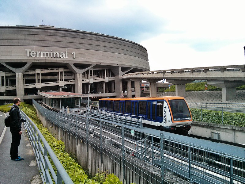 CDGVAL with Terminal 1 behind