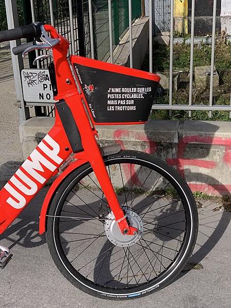 A Jump bike in Paris
