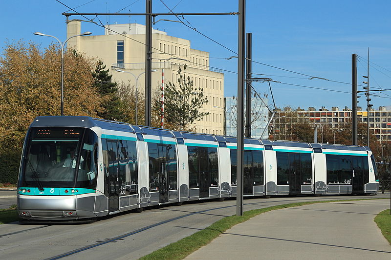A tram on line T6 of the Paris tramway network